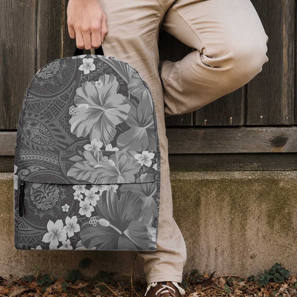 Pauli Hawai'i Hibiscus Backpack Polynesian Tribal Tattoo Pattern Floral Elements LT9 - Polynesian Pride