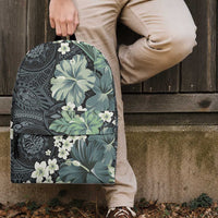 Pauliuli Hawai'i Hibiscus Backpack Polynesian Tribal Tattoo Pattern Floral Elements LT9 - Polynesian Pride