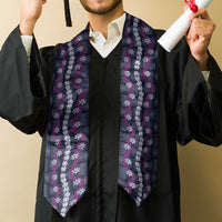 Pikake Maile Tiare Lei Graduation Stole Poni Lauhala Pattern