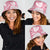 Pink Aloha Hawaii Bucket Hat Monstera Hibiscus Plumeria Seamless Vibes - Polynesian Pride