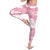 Pink Aloha Hawaii Leggings Monstera Hibiscus Plumeria Seamless Vibes - Polynesian Pride