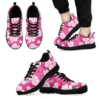 Pink Bula Fiji Masi Hibiscus Seamless Sneakers