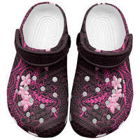 Pink Hawaii Clogs Shoes Hammerhead Shark Tattoo Curve Polynesian LT14 Pink - Polynesian Pride