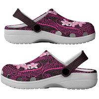 Pink Hawaii Clogs Shoes Hammerhead Shark Tattoo Curve Polynesian LT14 - Polynesian Pride