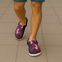 Pink Hawaii Clogs Shoes Hammerhead Shark Tattoo Curve Polynesian LT14 - Polynesian Pride