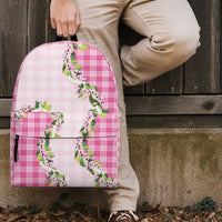 Pink Hawaii Palaka Backpack Maile Pikake Honohono Orchid Lei LT05 - Polynesian Pride
