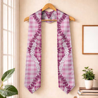 Pink Hawaii Palaka Graduation Stole Hawaiian Honohono Lei LT05 One Size Pink - Polynesian Pride