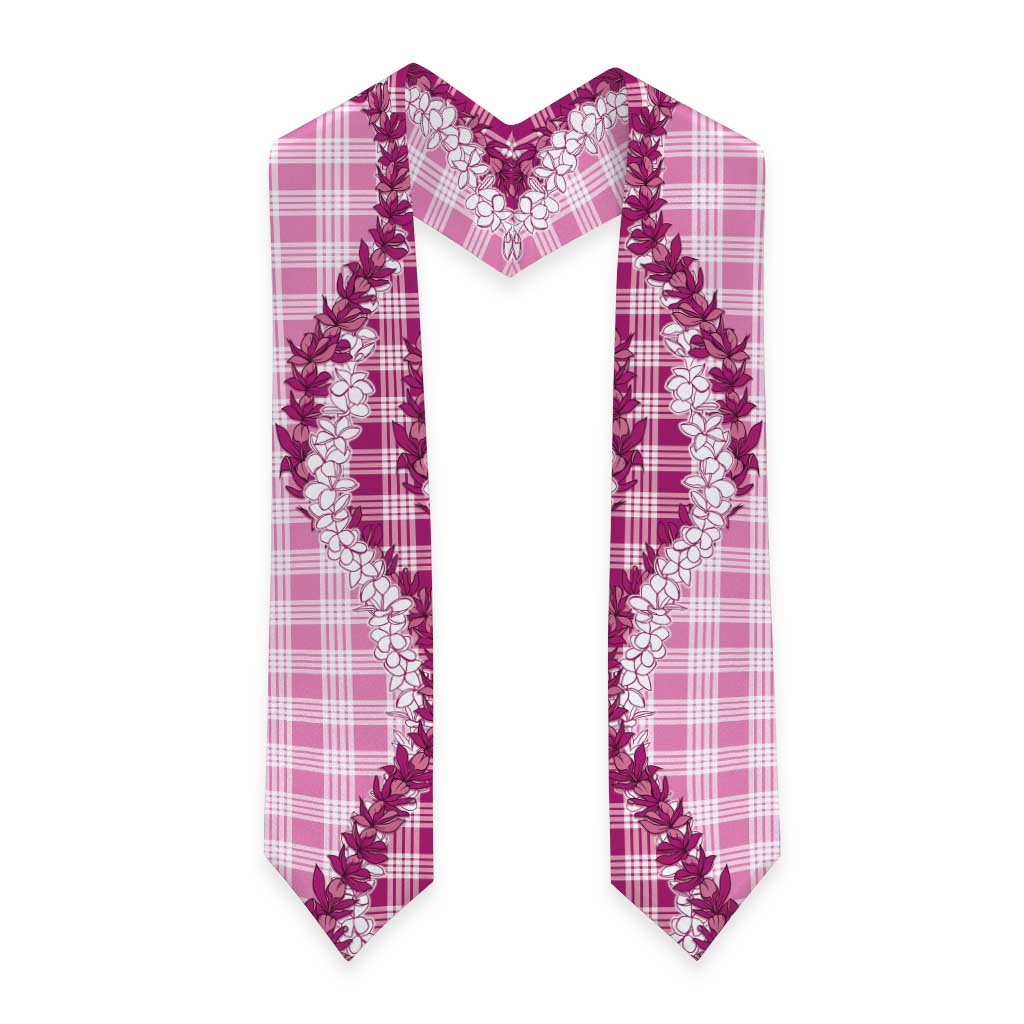 Pink Hawaii Palaka Graduation Stole Hawaiian Honohono Lei LT05 - Polynesian Pride