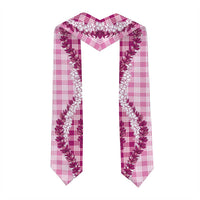 Pink Hawaii Palaka Graduation Stole Hawaiian Honohono Lei LT05 - Polynesian Pride