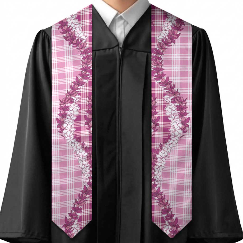 Pink Hawaii Palaka Graduation Stole Hawaiian Honohono Lei LT05 - Polynesian Pride