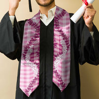 Pink Hawaii Palaka Graduation Stole Hawaiian Honohono Lei LT05 - Polynesian Pride