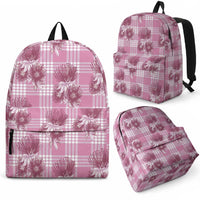 Pink Palaka Hawaii Backpack Hawaiian Lehua Blossoms LT05 - Polynesian Pride