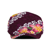 Pink Polynesia Jeff Hat Plumeria With Hibiscus Pattern Tropical Vibes - Polynesian Pride