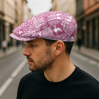 Pink Tonga Kilisimasi Fiefia Jeff Hat Pacific Patchwork Xmas Vibes - Polynesian Pride