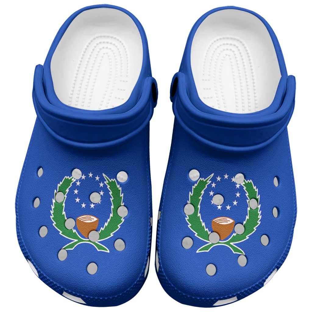 Pohnpei Clogs Shoes Heritage Palette Flag-Inspired - Polynesian Pride