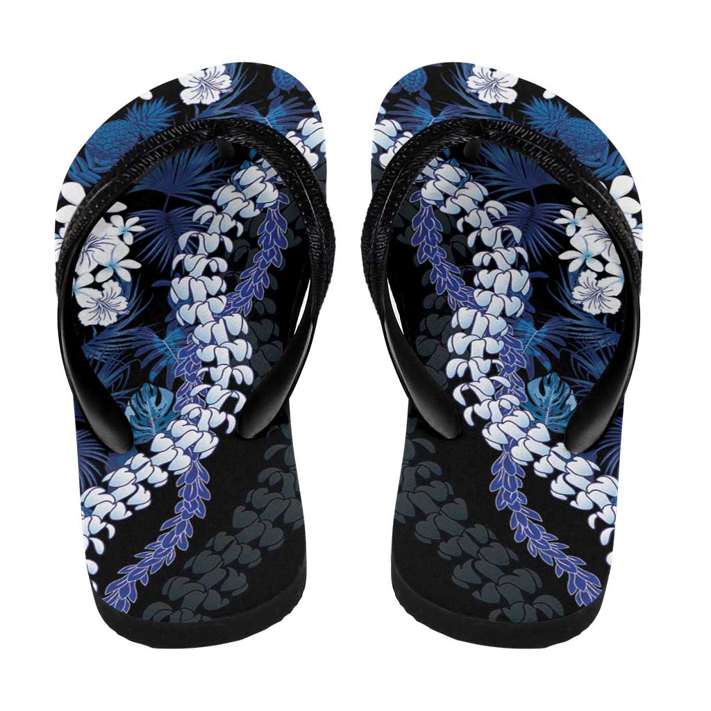 Polu Aloha Hawaii Lei Flip Flops Tropical Flowers Elegant Vibe LT14 - Polynesian Pride