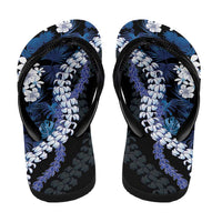 Polu Aloha Hawaii Lei Flip Flops Tropical Flowers Elegant Vibe LT14 - Polynesian Pride