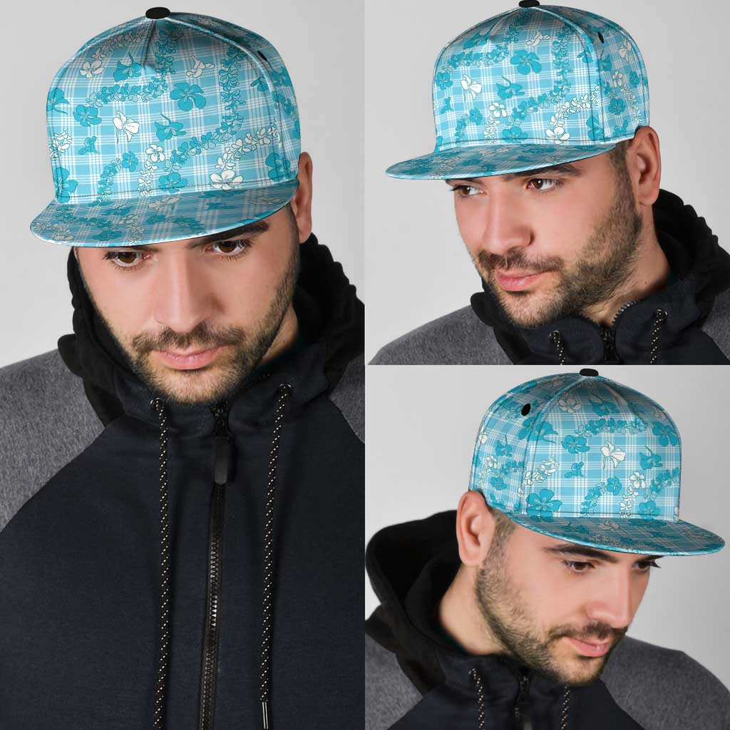 Polu Aloha Hawaii Snapback Cap Plumeria Lei With Palaka Motif - Polynesian Pride