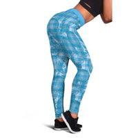 Polu Hawaii Breadfruit Palaka Motifs Leggings LT14 - Polynesian Pride
