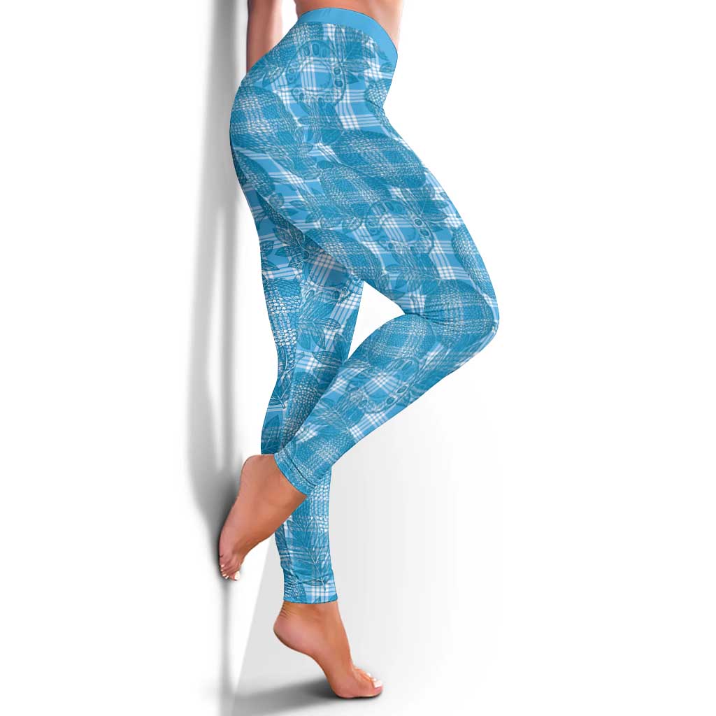 Polu Hawaii Breadfruit Palaka Motifs Leggings LT14 - Polynesian Pride