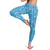 Polu Hawaii Breadfruit Palaka Motifs Leggings LT14 - Polynesian Pride