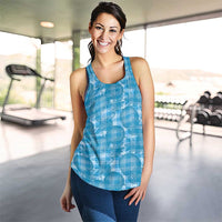 Polu Hawaii Breadfruit Palaka Motifs Women Racerback Tank LT14 - Polynesian Pride