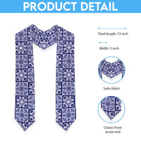 Polu Palaka Quilt Hawaii Graduation Stole Hawaiian Tropical Monstera Sea Turtle