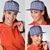 Polu Palaka Quilt Hawaii Snapback Cap Hawaiian Tropical Monstera Sea Turtle