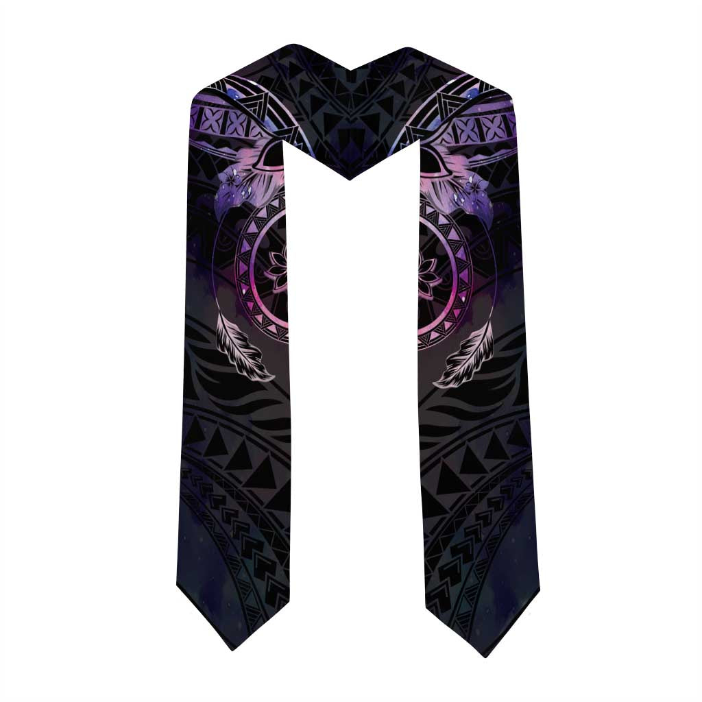 Polynesian Sunset Plumeria Graduation Stole Galaxy Polynesian Tattoo