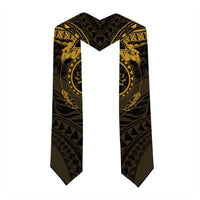 Polynesian Sunset Plumeria Graduation Stole Gold Polynesian Tattoo LT05 - Polynesian Pride