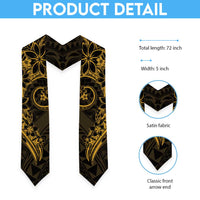 Polynesian Sunset Plumeria Graduation Stole Gold Polynesian Tattoo LT05 - Polynesian Pride