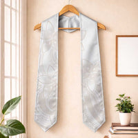 Polynesian Tribal Plumeria Lotu Tamaiti Graduation Stole Pastel Nude - Polynesian Pride