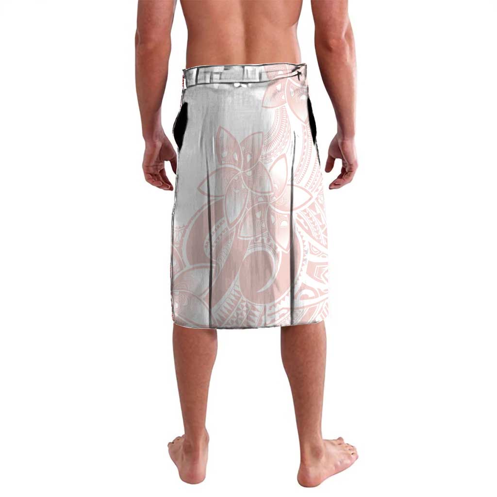 Polynesian Tribal Plumeria Lotu Tamaiti Lavalava Pastel Blush - Polynesian Pride