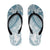Polynesian Tropical Flowers Blue Pastel Vibes Flip Flops - Polynesian Pride
