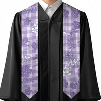Poni Aloha Hawaii Graduation Stole Plumeria Lei With Palaka Motif - Polynesian Pride