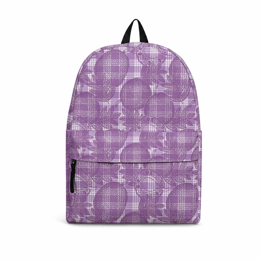 Poni Hawaii Breadfruit Palaka Motifs Backpack LT14 Purple - Polynesian Pride