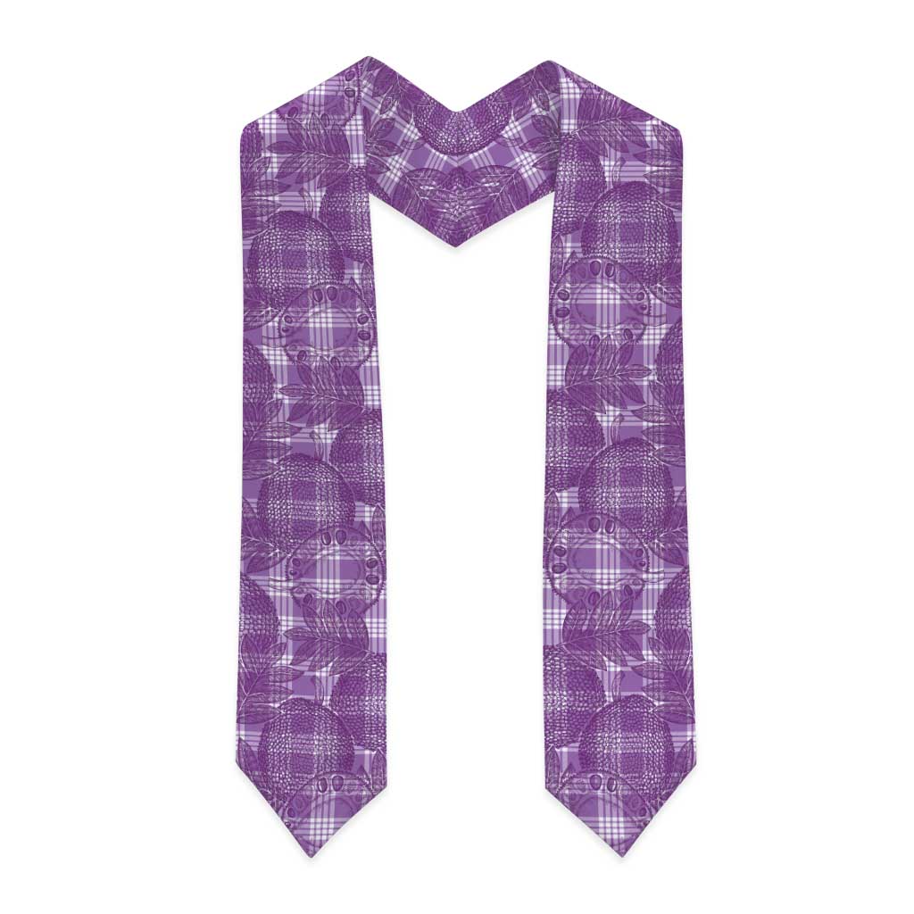 Poni Hawaii Breadfruit Palaka Motifs Graduation Stole LT14 - Polynesian Pride