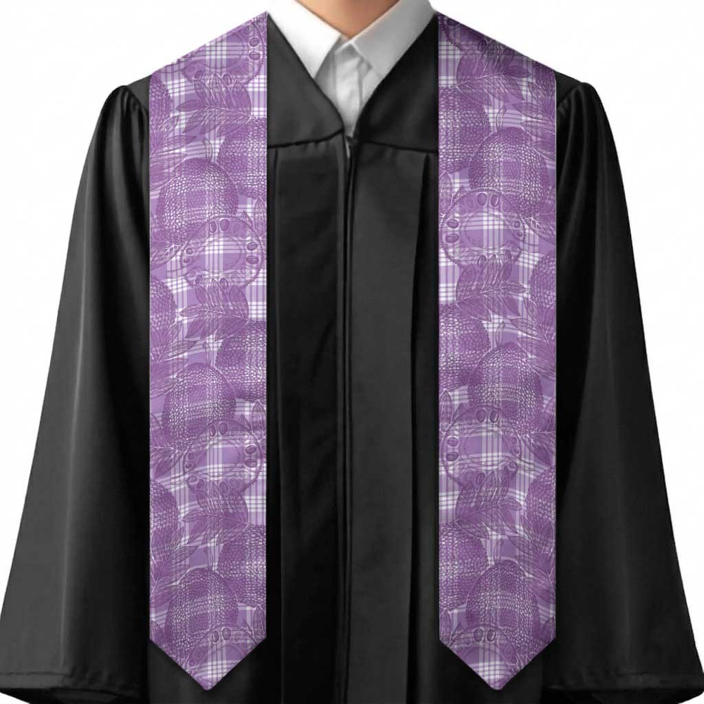 Poni Hawaii Breadfruit Palaka Motifs Graduation Stole LT14 - Polynesian Pride