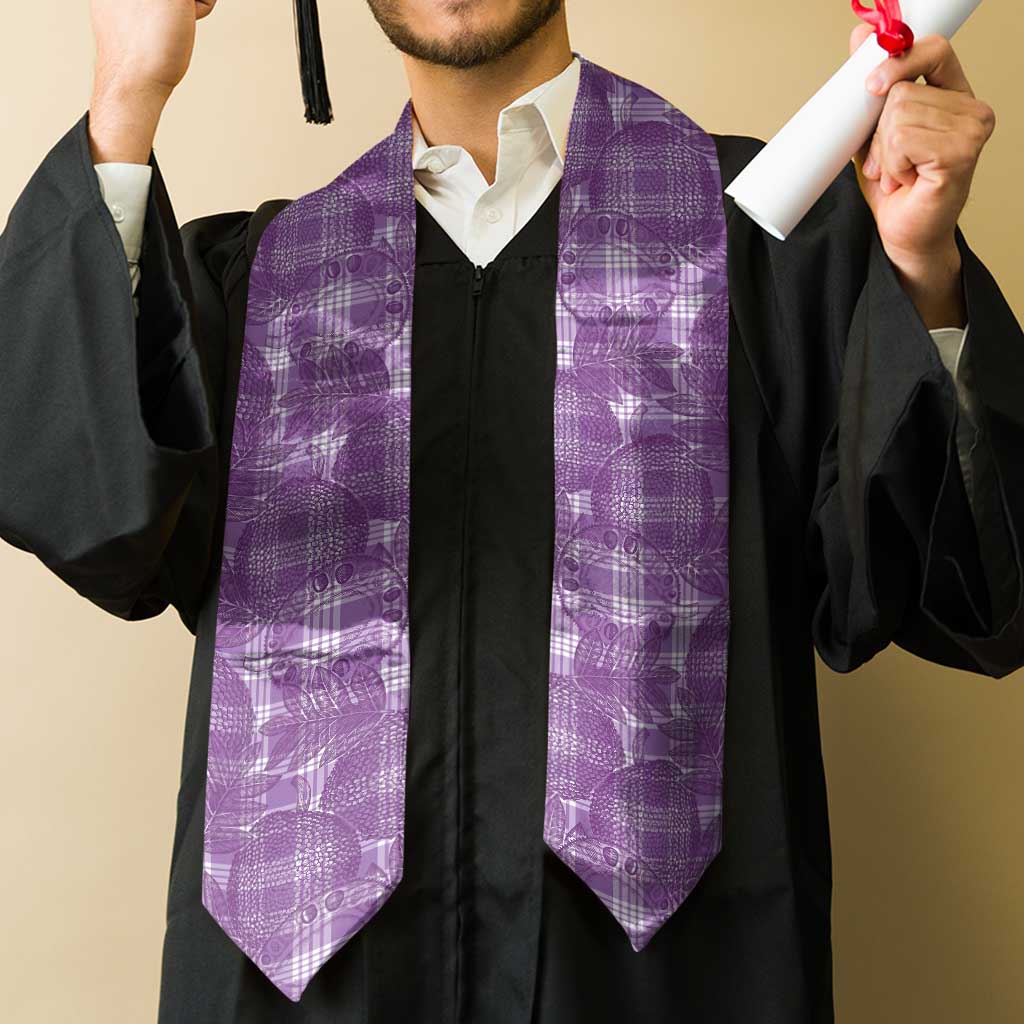 Poni Hawaii Breadfruit Palaka Motifs Graduation Stole LT14 - Polynesian Pride