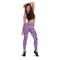 Poni Hawaii Breadfruit Palaka Motifs Leggings LT14 - Polynesian Pride