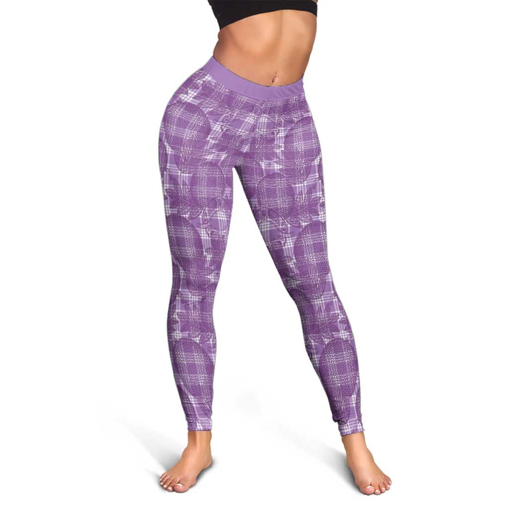 Poni Hawaii Breadfruit Palaka Motifs Leggings LT14 - Polynesian Pride