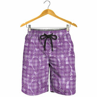 Poni Hawaii Breadfruit Palaka Motifs Shorts for Men LT14 - Polynesian Pride
