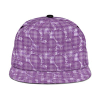 Poni Hawaii Breadfruit Palaka Motifs Snapback Cap LT14 One Size Purple - Polynesian Pride