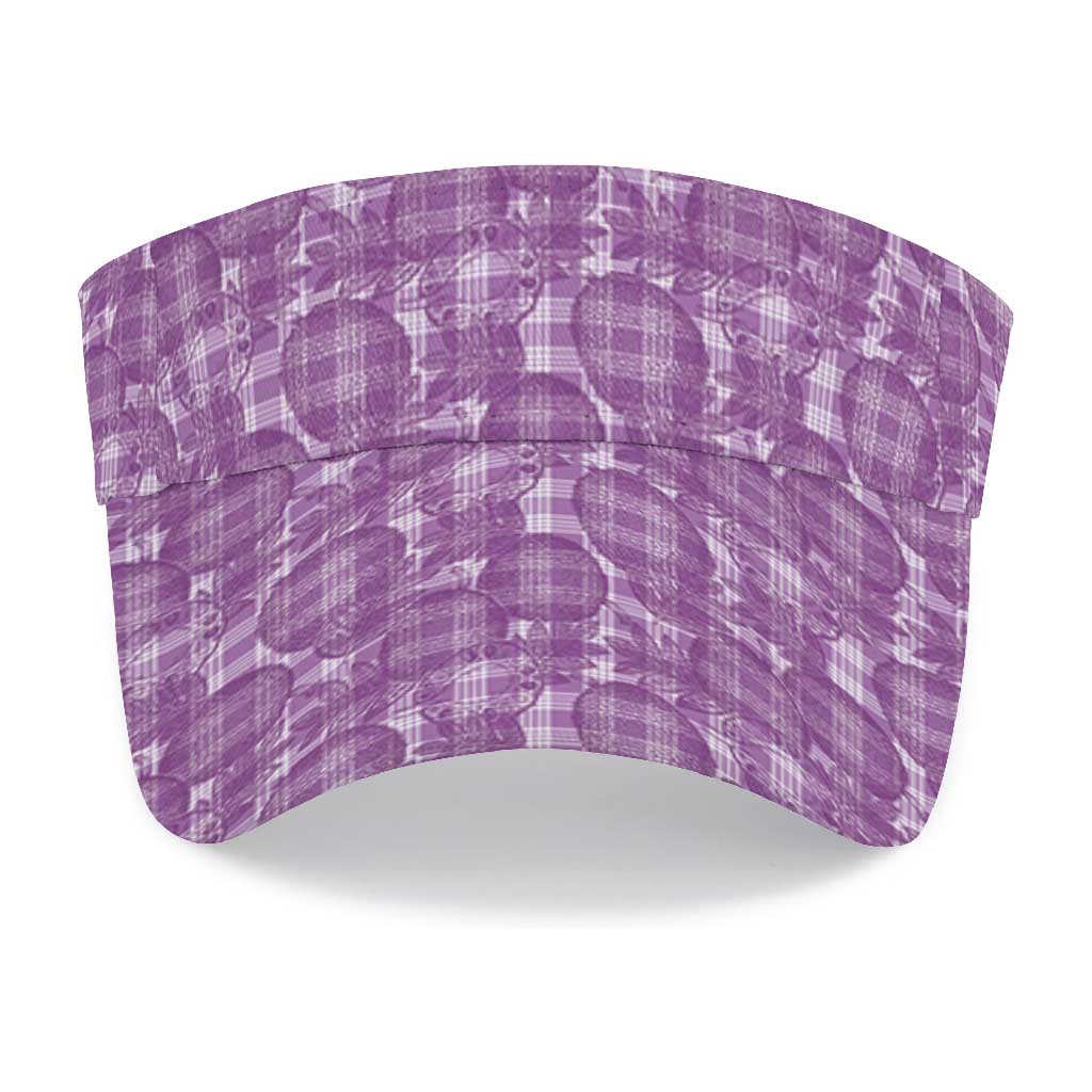 Poni Hawaii Breadfruit Palaka Motifs Sun Visor Cap LT14 - Polynesian Pride