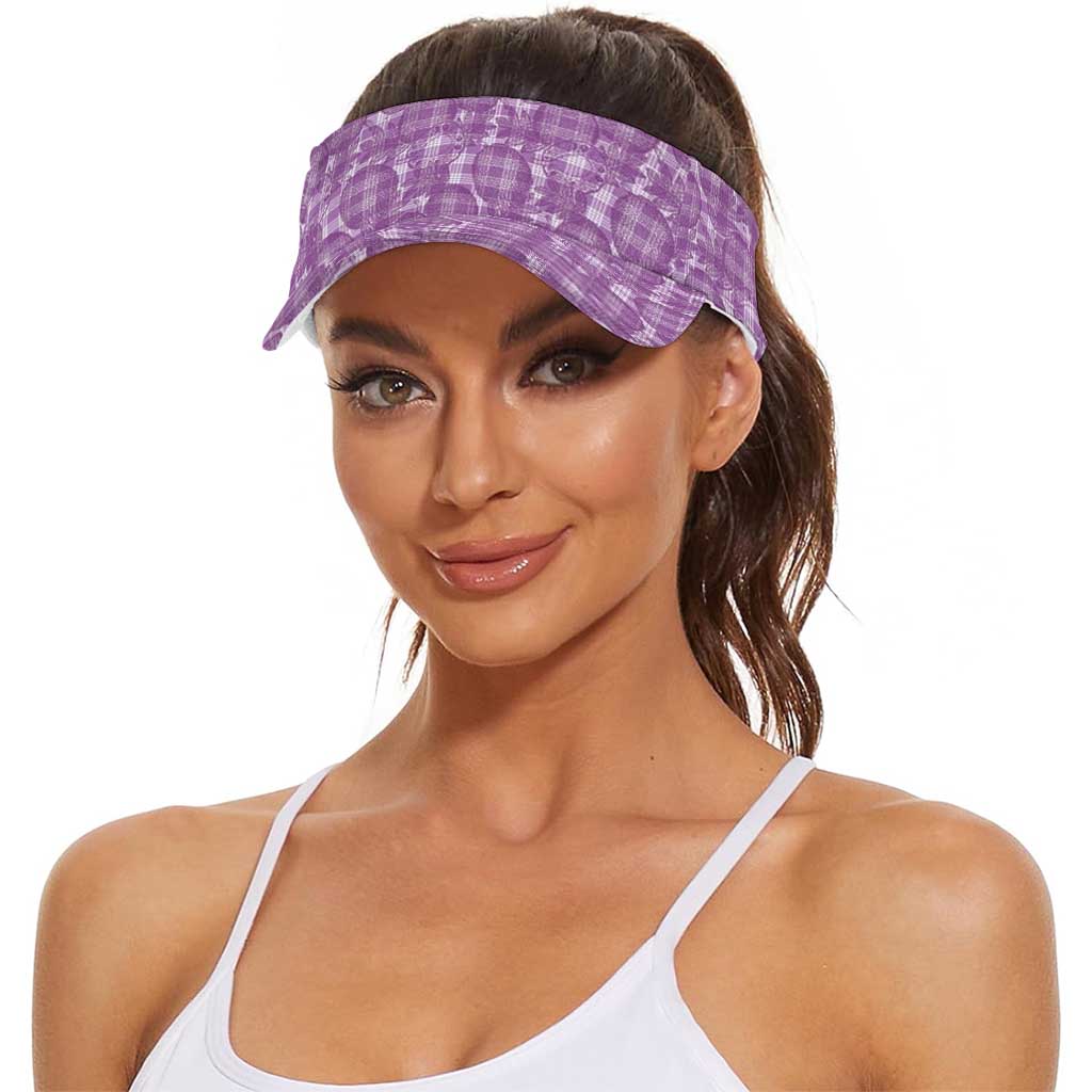 Poni Hawaii Breadfruit Palaka Motifs Sun Visor Cap LT14 - Polynesian Pride