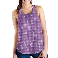 Poni Hawaii Breadfruit Palaka Motifs Women Racerback Tank LT14 - Polynesian Pride