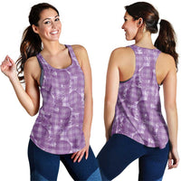 Poni Hawaii Breadfruit Palaka Motifs Women Racerback Tank LT14 - Polynesian Pride