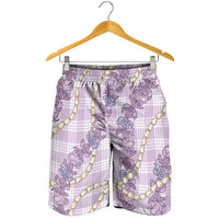 Pua Kalaunu Lei Shorts for Men Palaka Pattern