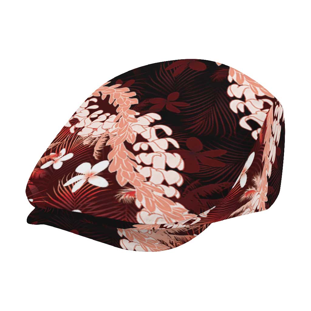 Puakenikeni Maile Lei Jeff Hat Frangipani Red Tropical Leaves