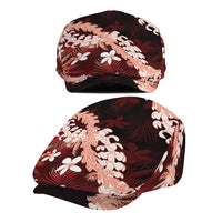 Puakenikeni Maile Lei Jeff Hat Frangipani Red Tropical Leaves